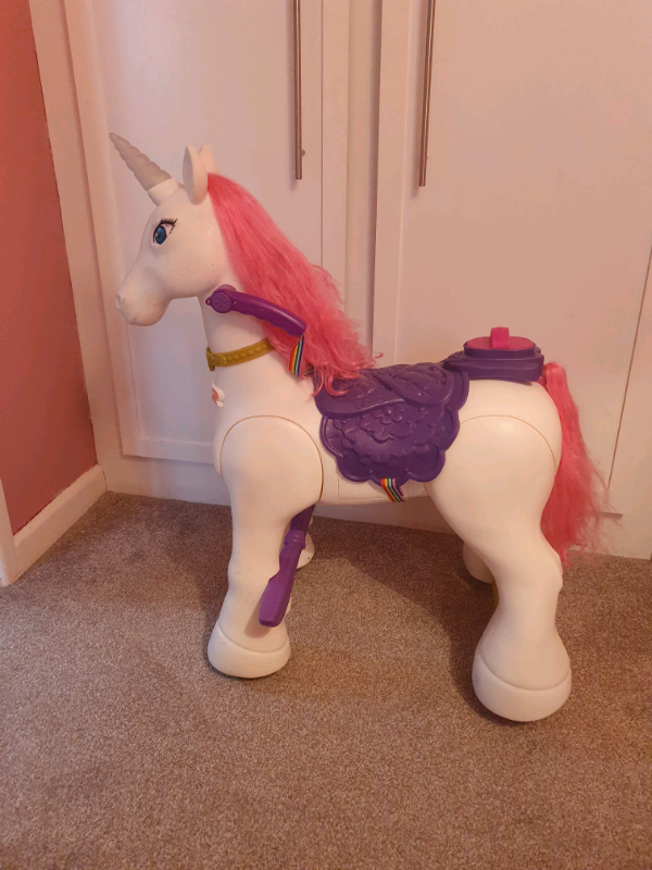 feber my lovely unicorn 12v ride on ages 3 years 